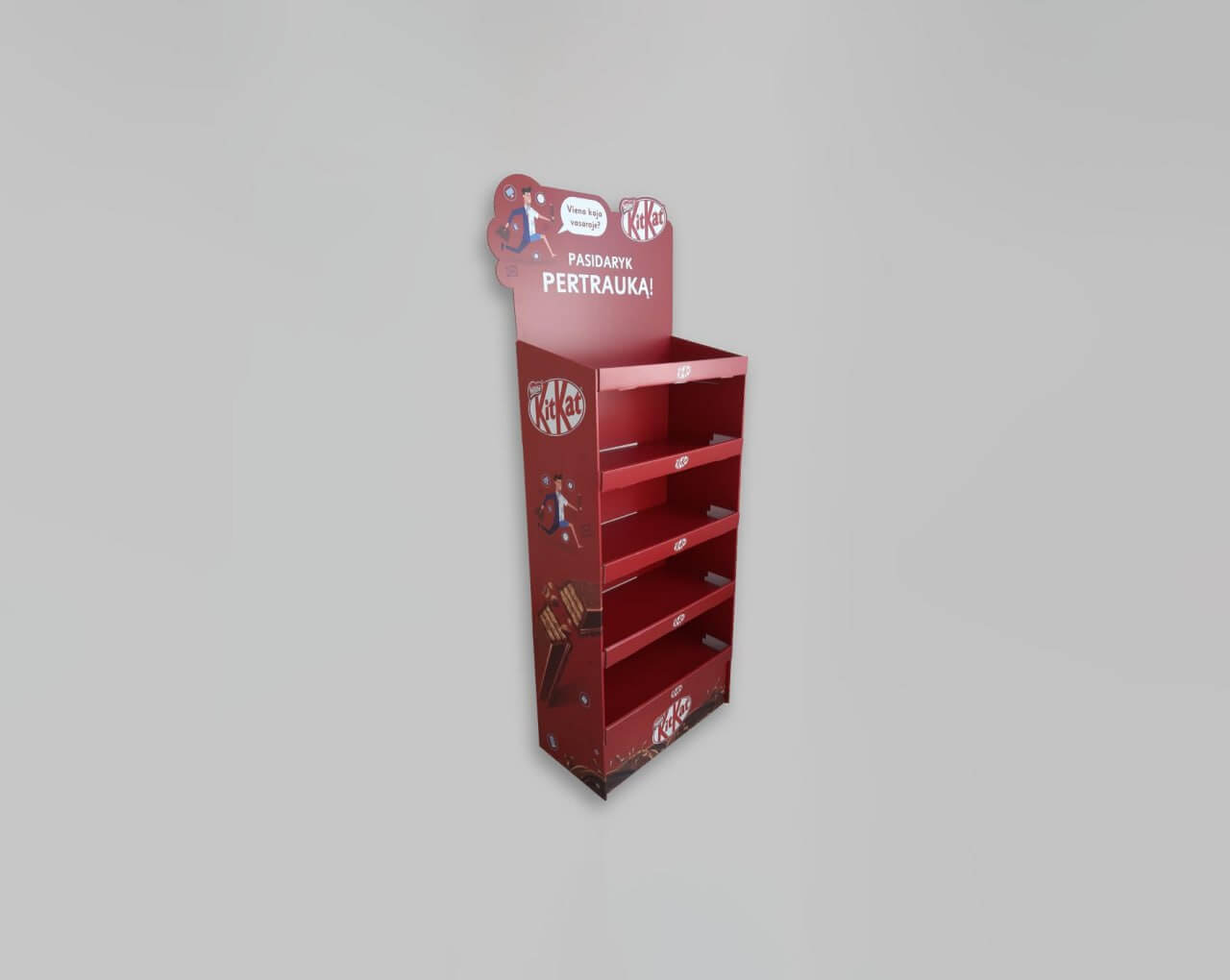 Cardboard floor displays