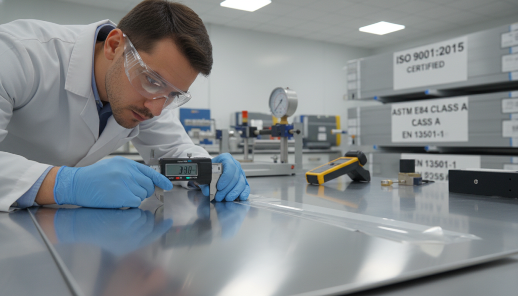 Quality assurance in aluminum composite panels