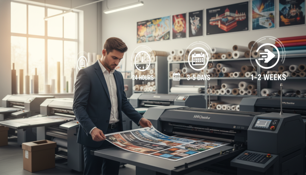 Turnaround times for large-format printing projects