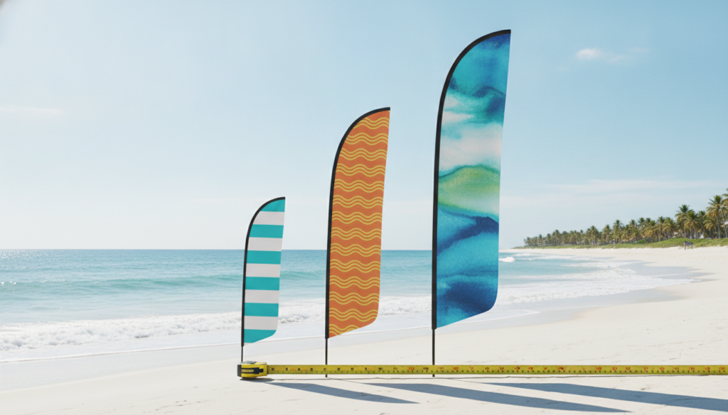 Beach flags sizes and selection guide