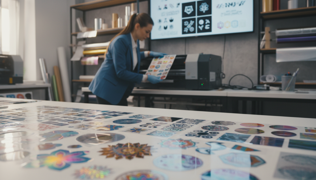 Comprehensive printing and service solutions for stickers showcasing vibrant designs
