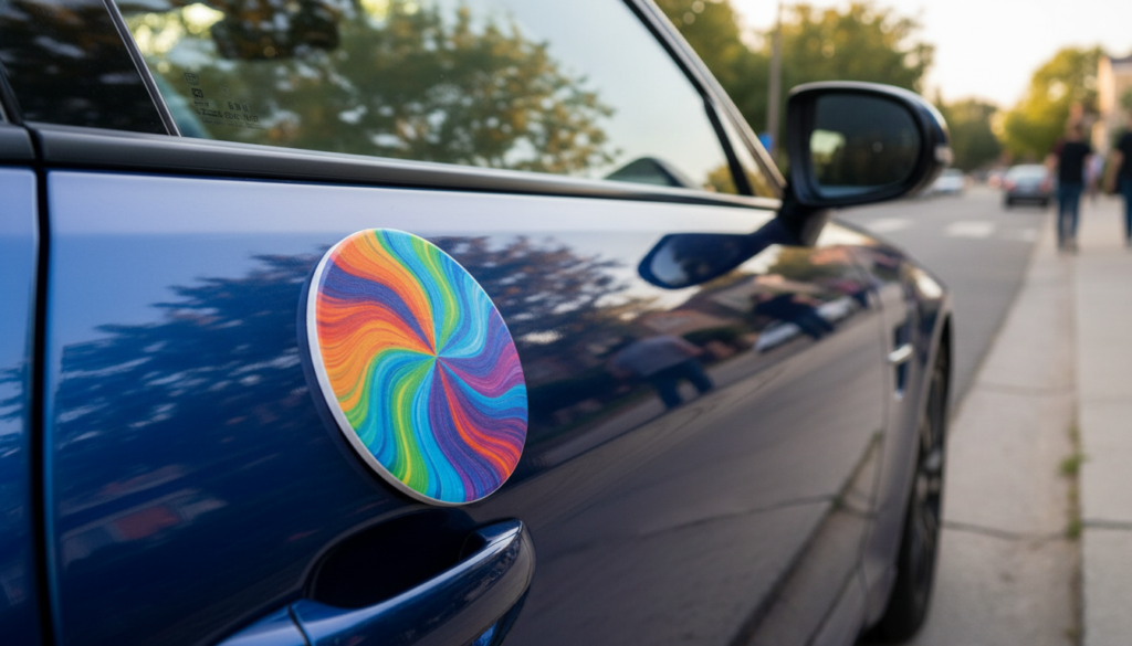 Quality and durability of magnetic car stickers
