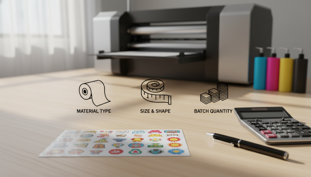 Sticker printing cost factors overview