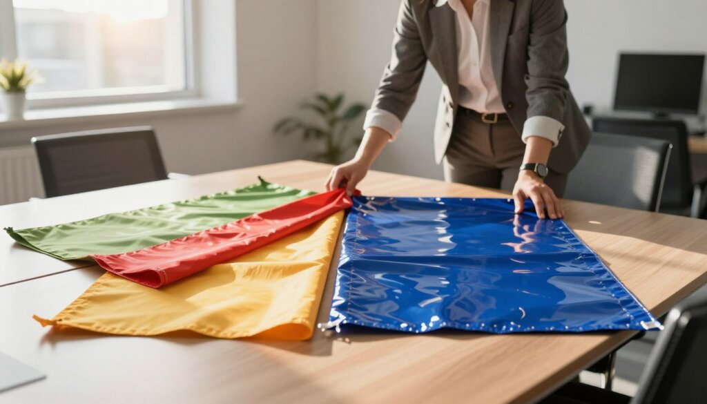 choosing between textile and PVC banners