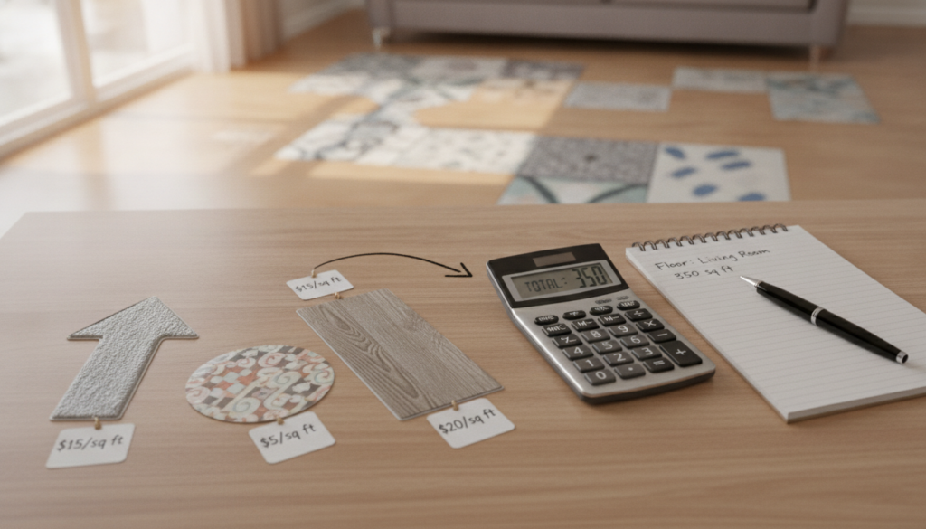 Cost considerations for flooring stickers