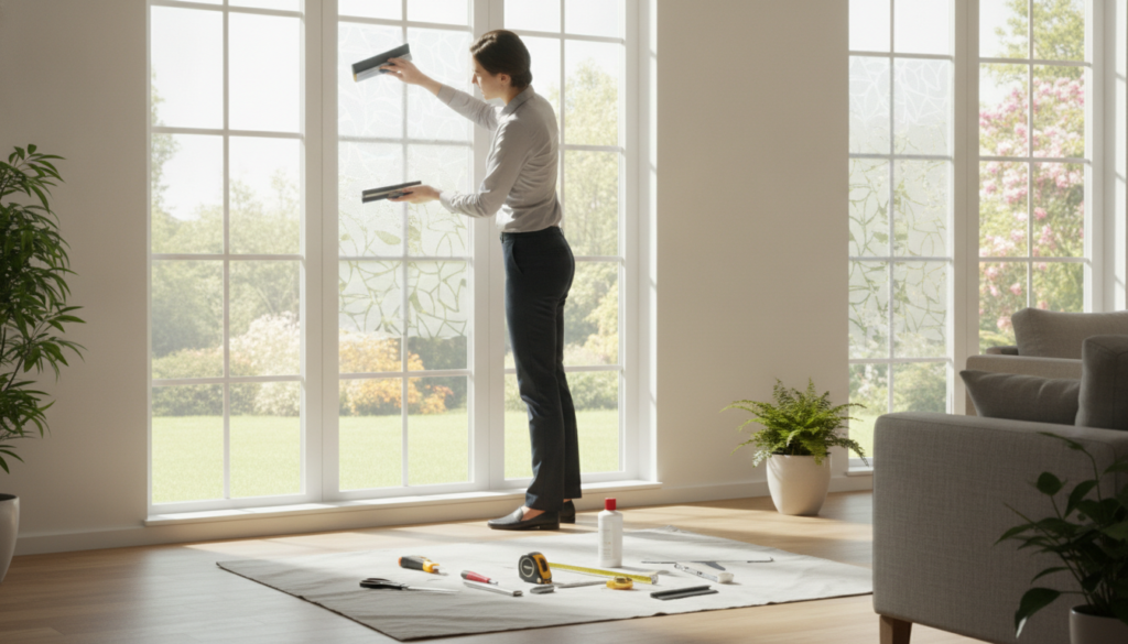 DIY window film installation