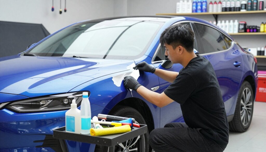 removing advertisement wrap from car