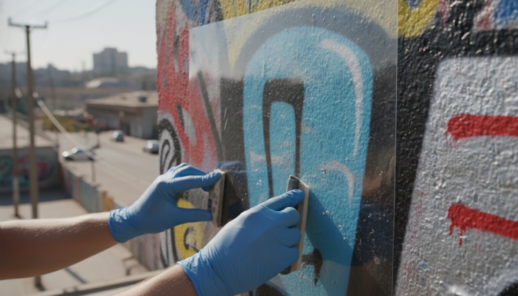 transparent film for surfaces