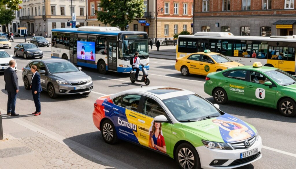 vehicle advertising trends in Latvia