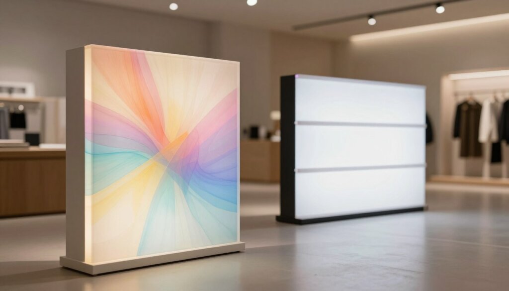 backlit textile signage