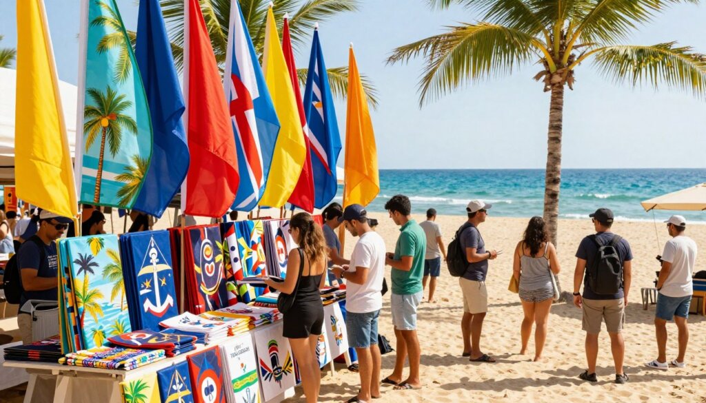 Buying beach flags options