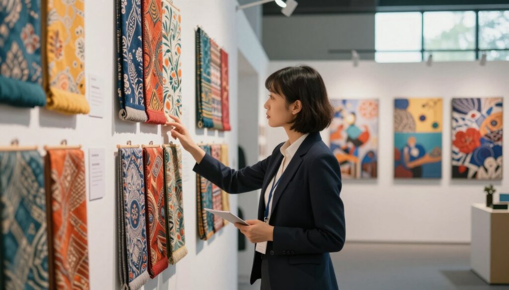 choosing between textile exhibition wall and banner photo wall