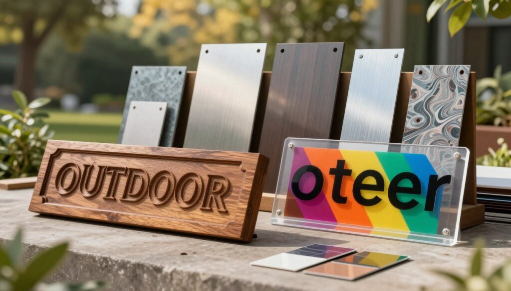Customization and Material Options for Outdoor Signs