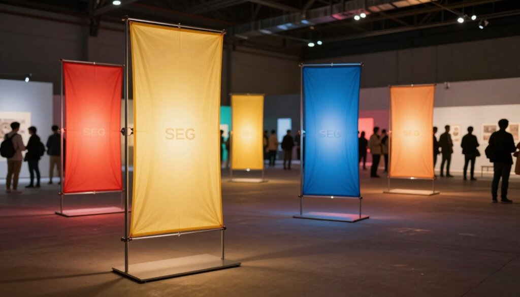 illuminated fabric displays